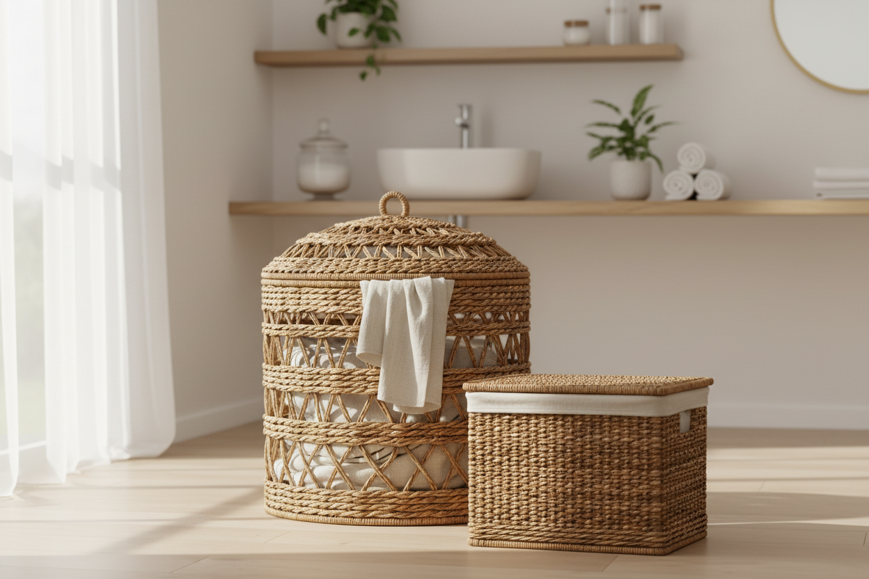 Nasza kolekcja koszy na pranie z wikliny