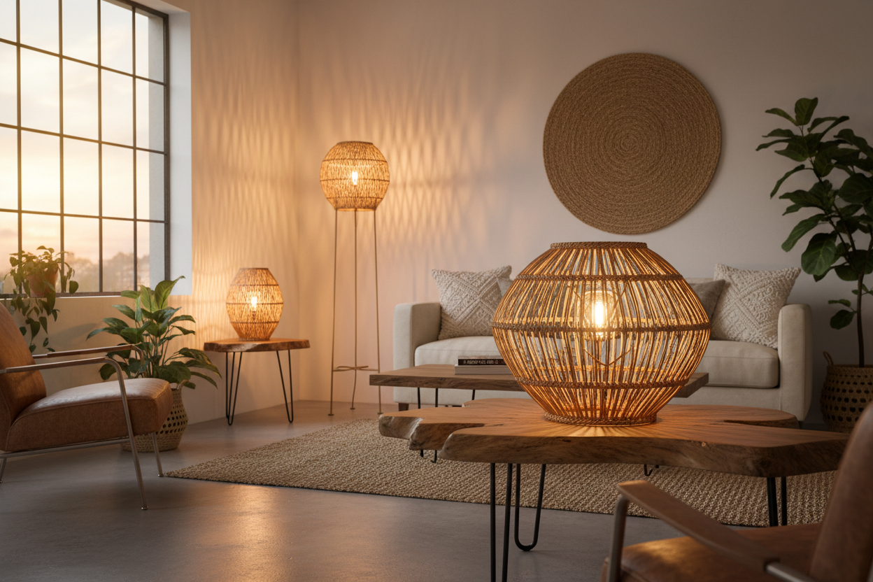 Nasza kolekcja lamp z wikliny