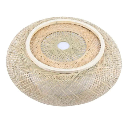 Okrągły plafon wiklinowy