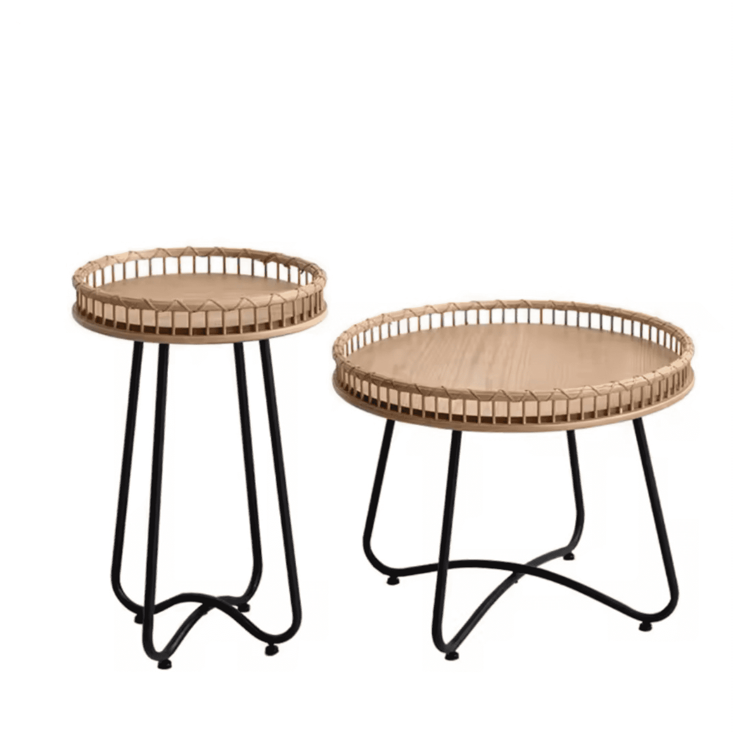 Okrągły stolik kawowy wiklinowy – kolekcja Dziedzictwo