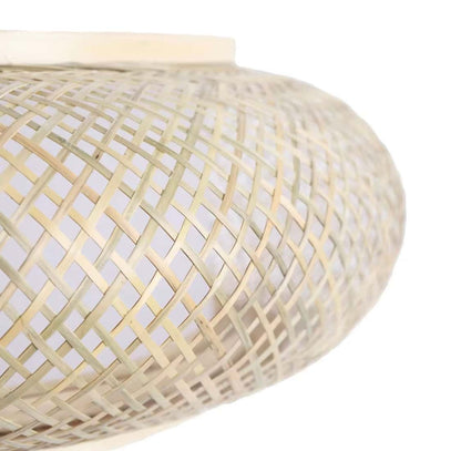 Okrągły plafon wiklinowy