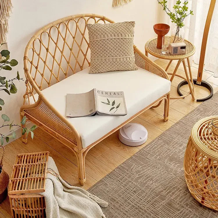 Ławka fotel wiklinowy