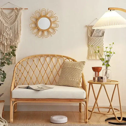 Ławka fotel wiklinowy