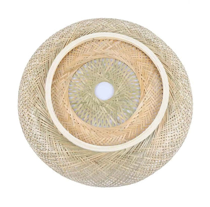 Okrągły plafon wiklinowy