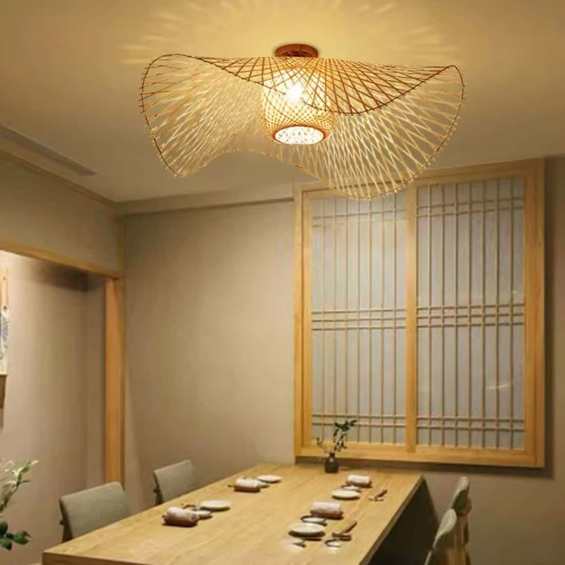 Plafon wiklinowy do salonu