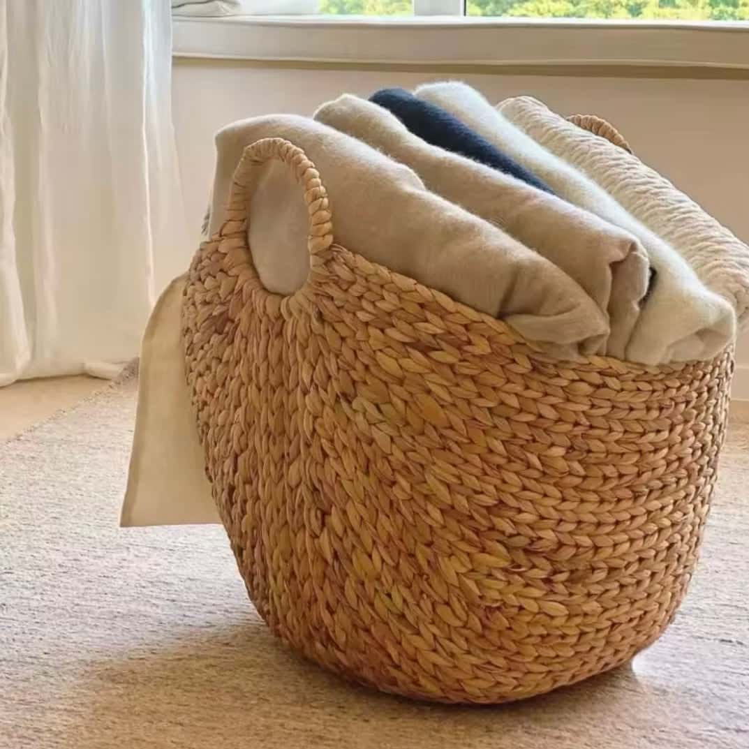 Kosz wiklinowy na pranie