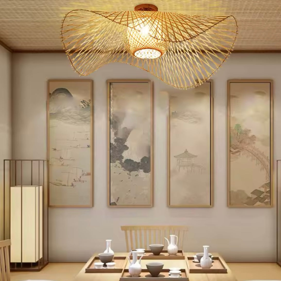 Plafon wiklinowy do salonu