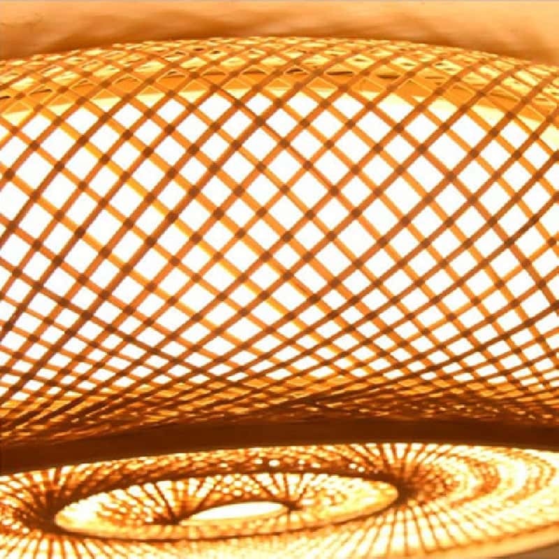 Okrągły plafon wiklinowy