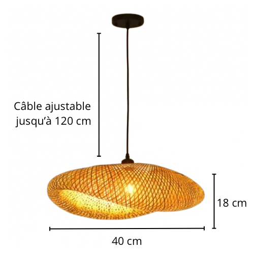 Lampy wiszące wiklinowe