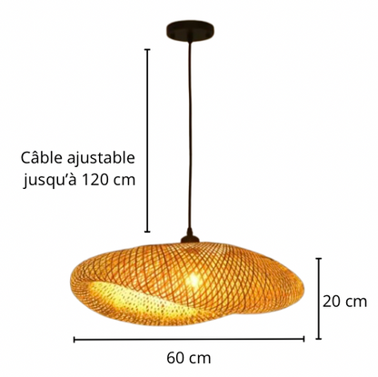 Lampy wiszące wiklinowe