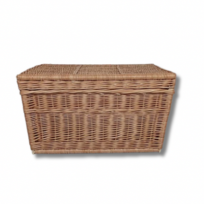 Prostokątna skrzynia wiklinowa