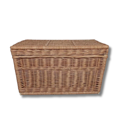 Prostokątna skrzynia wiklinowa