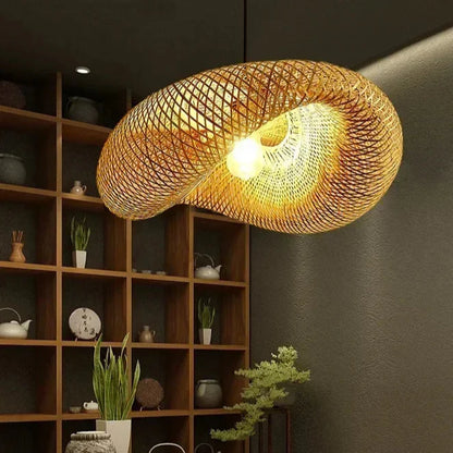 Lampy wiszące wiklinowe