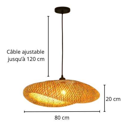 Lampy wiszące wiklinowe