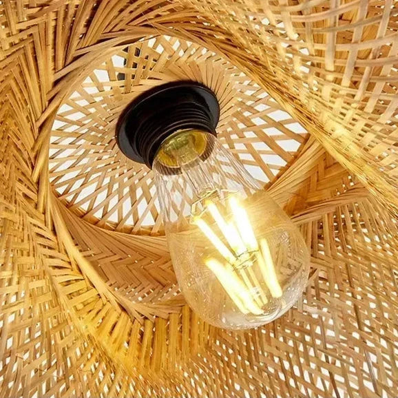 Lampy wiszące wiklinowe