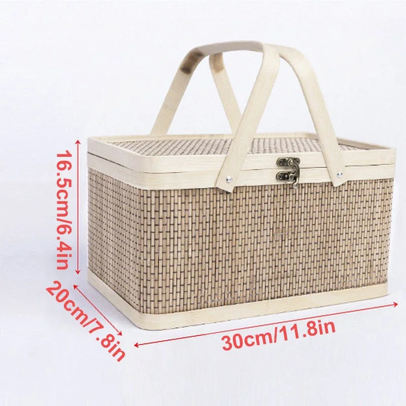 Kosz piknikowy wiklinowy