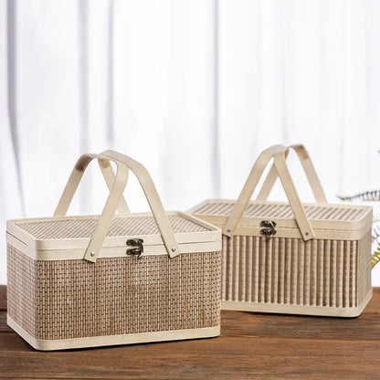 Kosz piknikowy wiklinowy