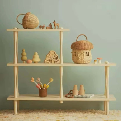 Kosz wiklinowy do przechowywania – naturalny