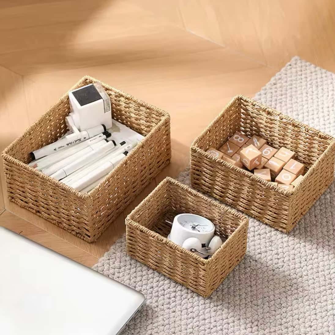 Kosz wiklinowy do przechowywania