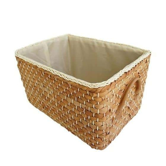 Kosz wiklinowy do przechowywania z uchwytami