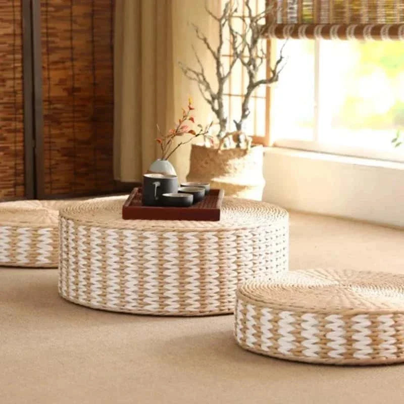 Puf wiklinowy w stylu japońskim