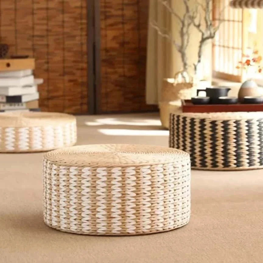 Puf wiklinowy w stylu japońskim