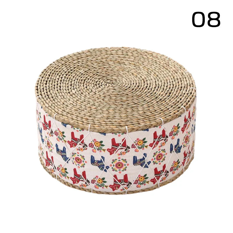 Puf wiklinowy z wzorem – różne wersje