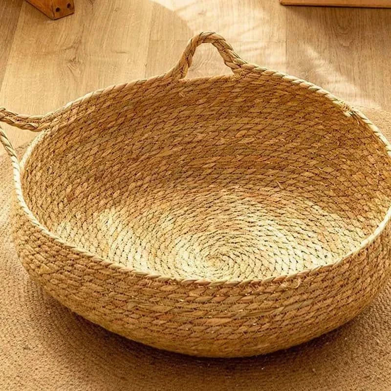 Kosz wiklinowy dla kota – legowisko