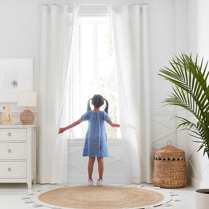 Kosz wiklinowy do przechowywania z pokrywą – styl nordycki