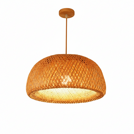 Lampa wisząca wiklinowa półksiężyc