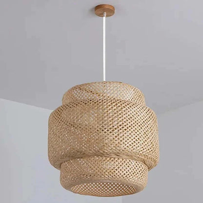 Lampa wisząca wiklinowa