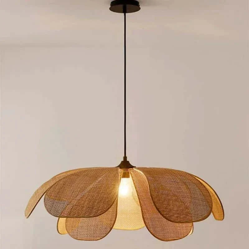 Pleciona lampa wisząca wiklinowa