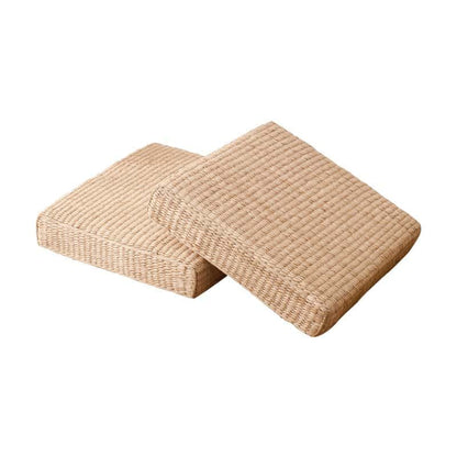 Kwadratowy puf wiklinowy