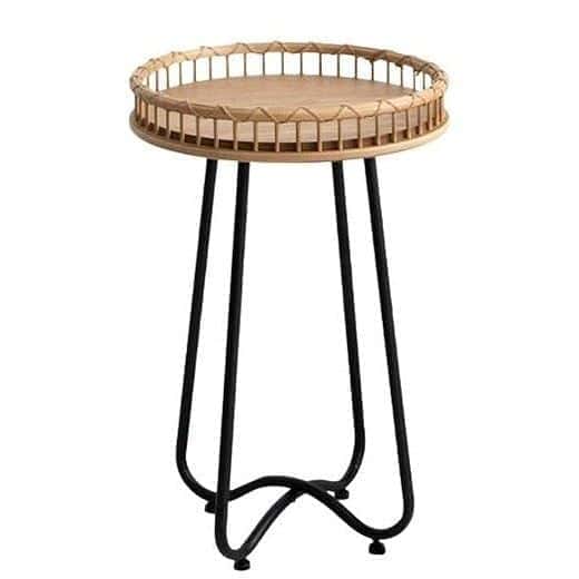 Okrągły stolik kawowy wiklinowy – kolekcja Dziedzictwo